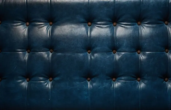 Elegant Navy Blue Leather Texture Detail image